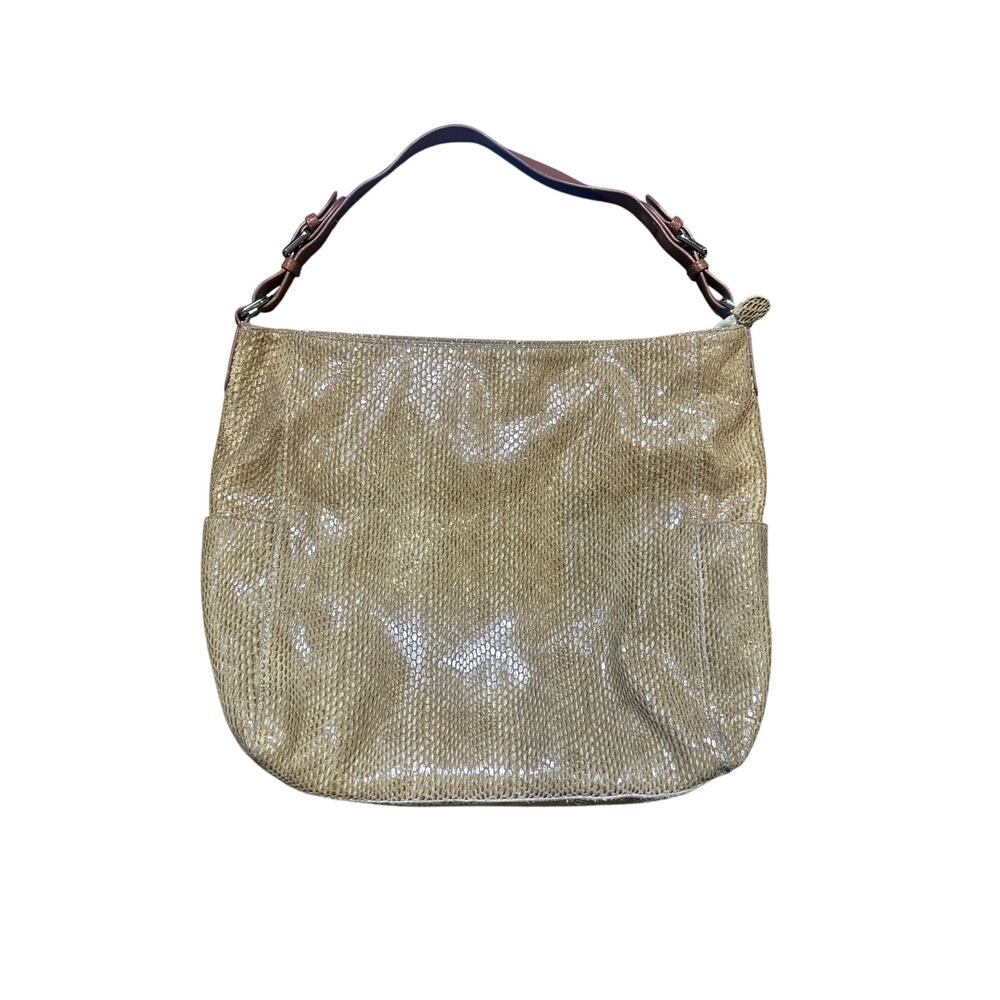 Sorial Tan Snakeskin Shoulder Bag